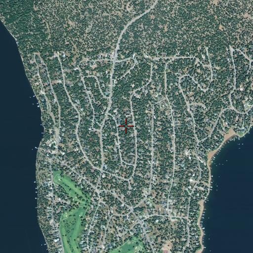 Aerial/Satellite Image of Lake Almanor Country Club Census Designated Place, CA