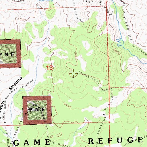 Topographic Map of Lake Davis Census Designated Place, CA