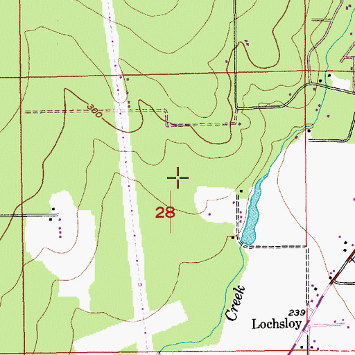 Topographic Map of Lochsloy Census Designated Place, WA