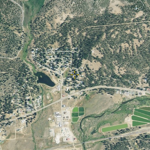 Aerial/Satellite Image of Delleker Census Designated Place, CA