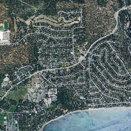 Aerial/Satellite Image of Dollar Point Census Designated Place, CA