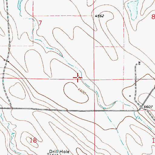Topographic Map of Sleepy Hollow Census Designated Place, WY