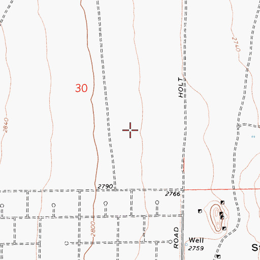 Topographic Map of Mojave Census Designated Place, CA