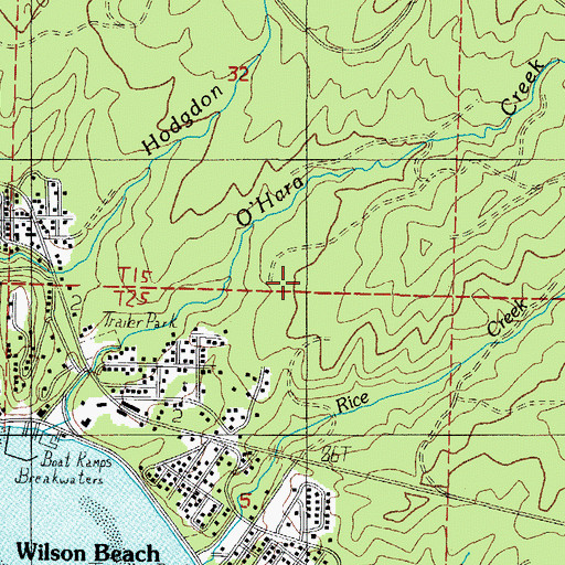 Topographic Map of Netarts Census Designated Place, OR