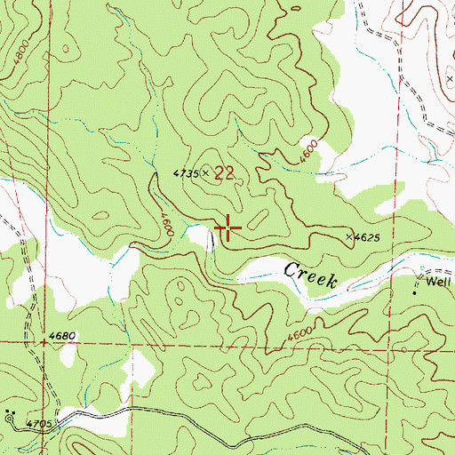 Topographic Map of Peeples Valley Census Designated Place, AZ