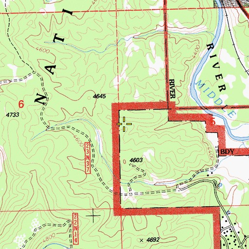 Topographic Map of Plumas Eureka Census Designated Place, CA