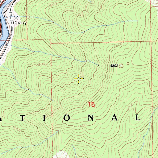 Topographic Map of Tobin Census Designated Place, CA