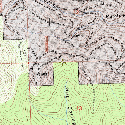 Topographic Map of Twain Census Designated Place, CA