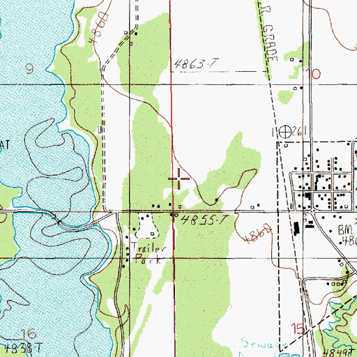 Topographic Map of City of Donnelly, ID