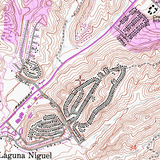 Topographic Map of City of Laguna Niguel, CA