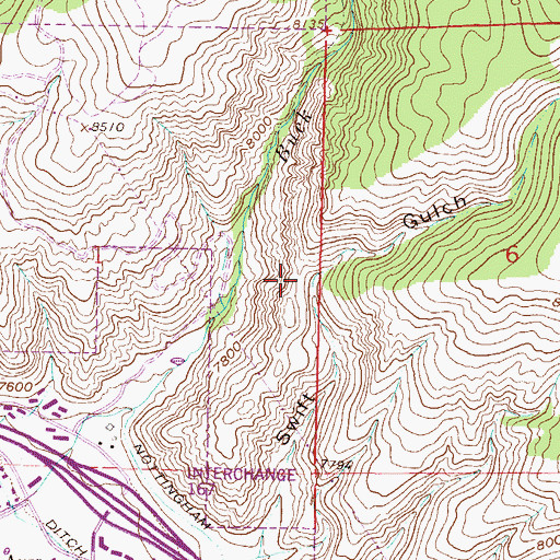 Topographic Map of Town of Avon, CO