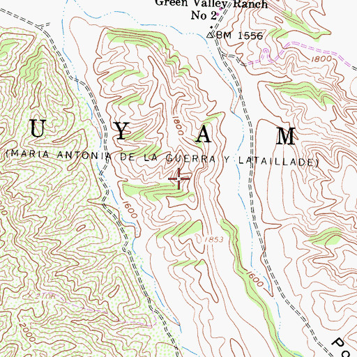 Topographic Map of Cuyama, CA