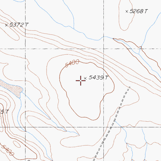 Topographic Map of Darwin Plateau, CA