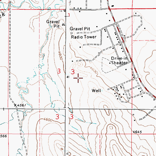 Topographic Map of Willamette Mobile Home Park, WY