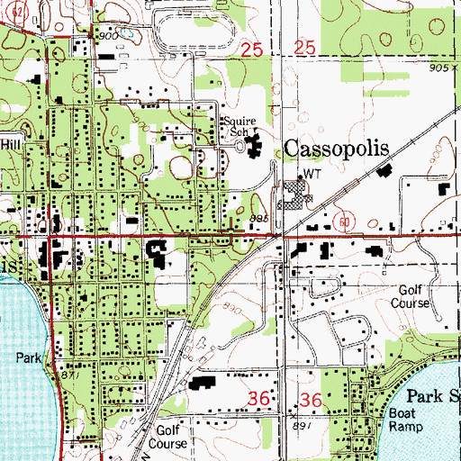 Topographic Map of Word of Life Family Worship, MI