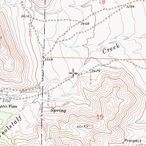 Topographic Map of Dry Meadow Creek, CA