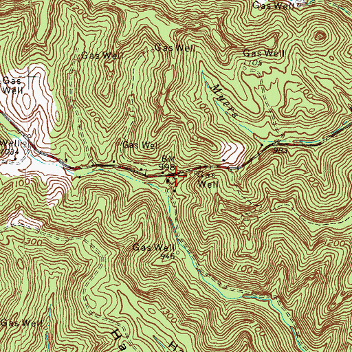 Topographic Map of Leatherwood School (historical), KY