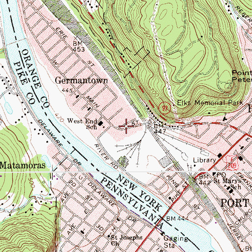 Topographic Map of Fort Decker (historical), NY
