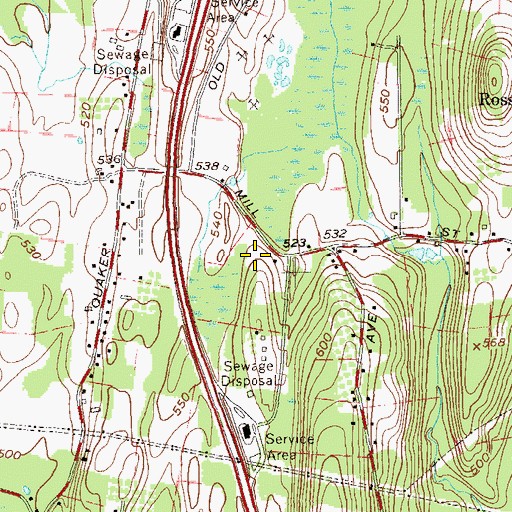 Topographic Map of Leptondale Elementary School, NY