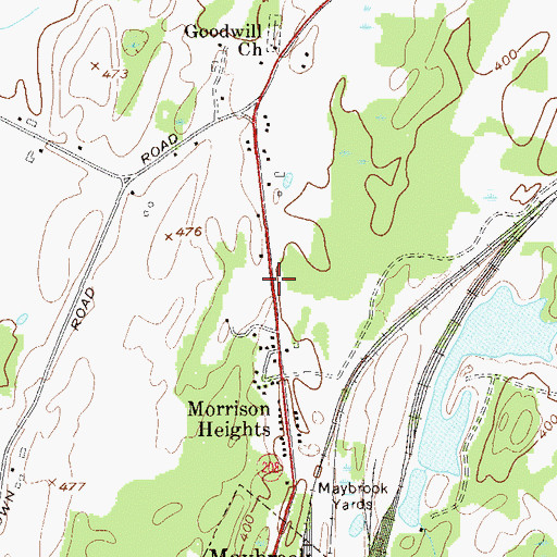 Topographic Map of Exit 5, NY