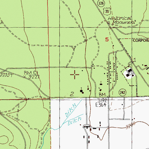 Topographic Map of Sisters Christian Academy, OR