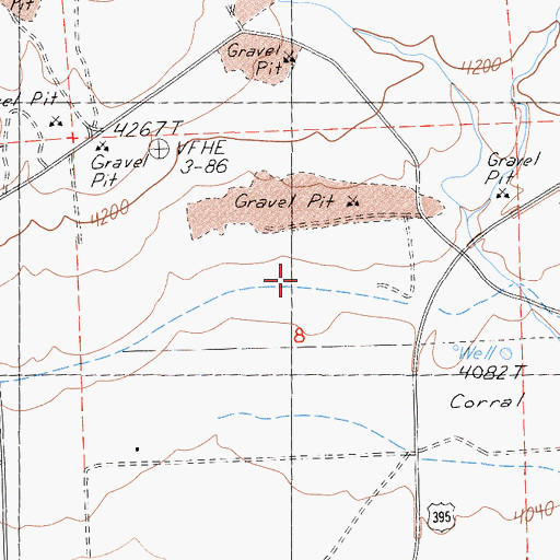 Topographic Map of Eagle Lake Ditch, CA