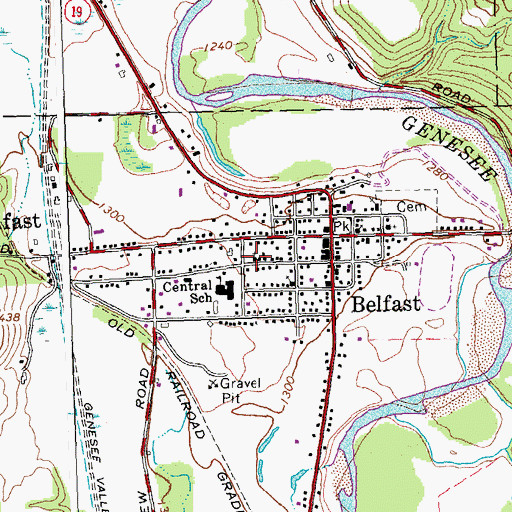 Topographic Map of Grace Episcopal Church, NY