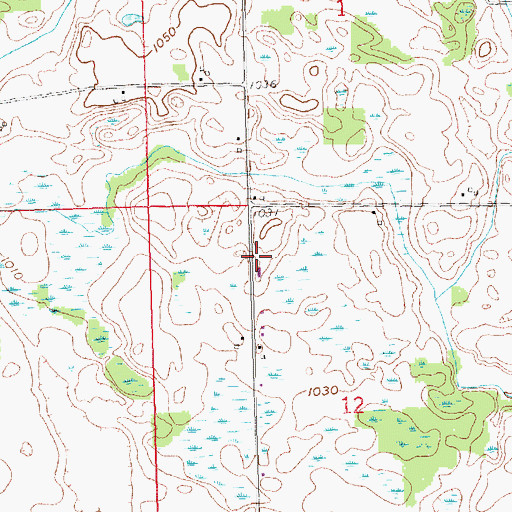 Topographic Map of Gateway Park Church, MI