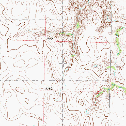Topographic Map of District 4, SD