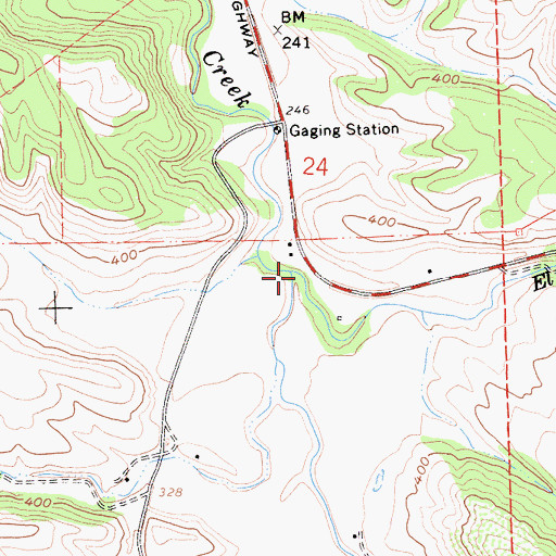 Topographic Map of El Jaro Creek, CA