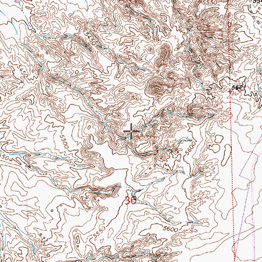Topographic Map of Nenahnezad/San Juan Chapter, NM