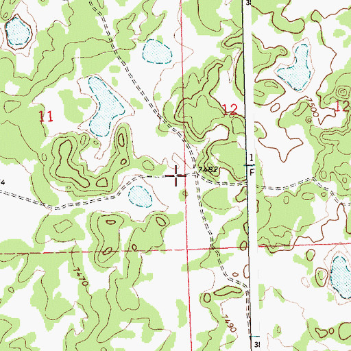 Topographic Map of Ramah Chapter, NM