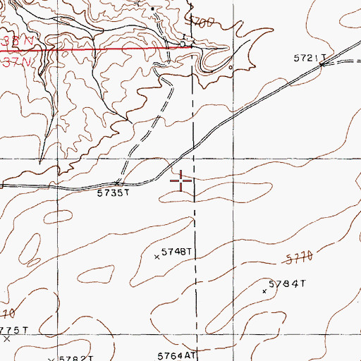 Topographic Map of Red Valley Chapter, NM