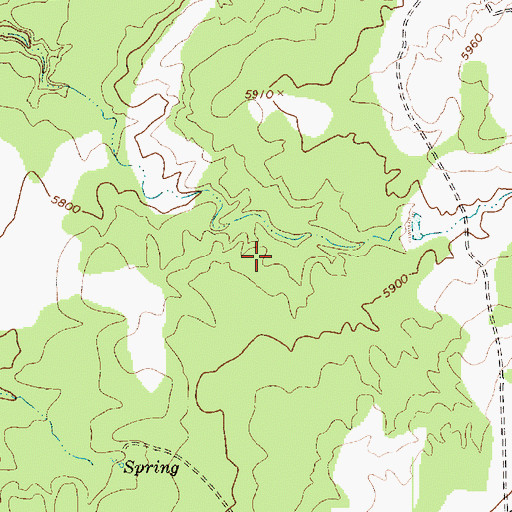 Topographic Map of RU253, AZ