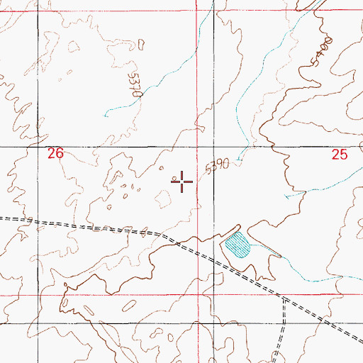 Topographic Map of RU557, AZ