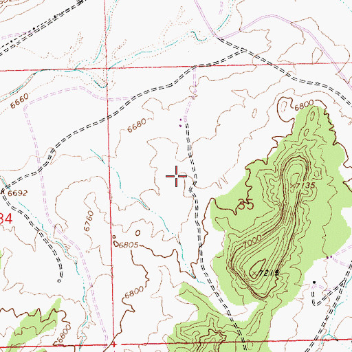 Topographic Map of Church Rock Chapter, NM