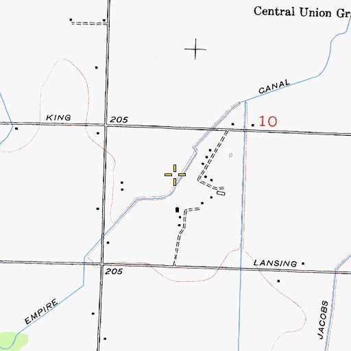 Topographic Map of Empire Canal, CA