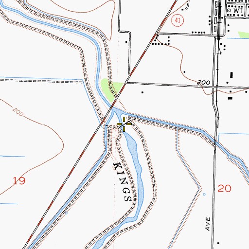 Topographic Map of Empire Weir Number Two, CA