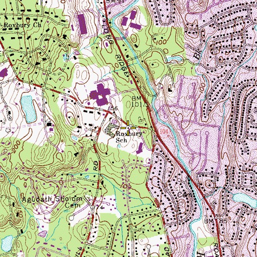 Topographic Map of Turn of River Fire Department Station 2, CT