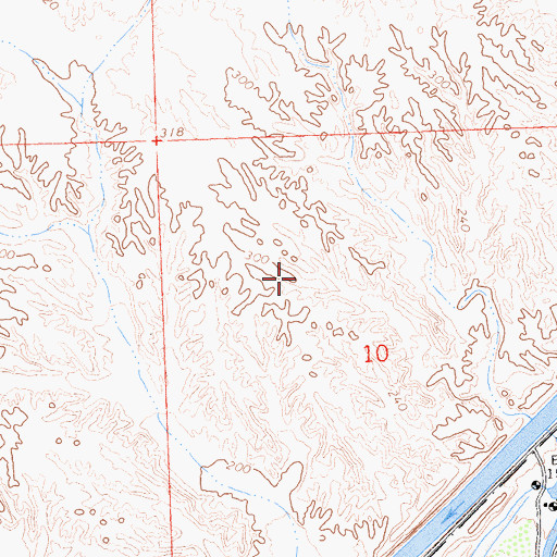 Topographic Map of Fort Yuma Indian Reservation, CA