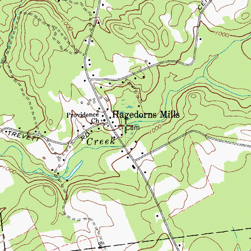 Topographic Map of Hagadorn Cemetery, NY