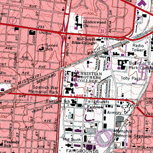 Topographic Map of Thomas Center, TN