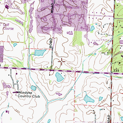 Topographic Map of Christ the Rock Metro Chruch, TN