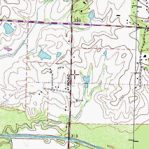 Topographic Map of Forest Hill Church of Christ, TN
