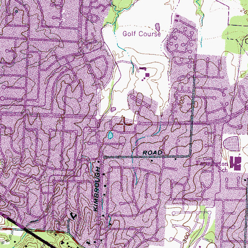 Topographic Map of Farmington Presbyterian School, TN