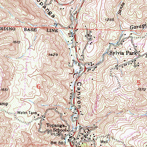 Topographic Map of Garapito Creek, CA