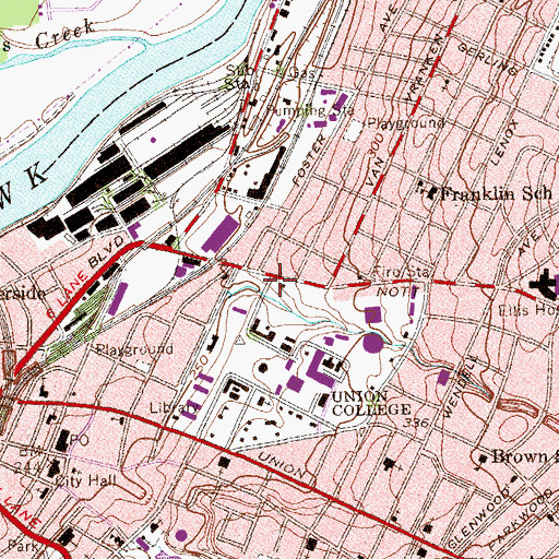 Topographic Map of Brownell Gate, NY