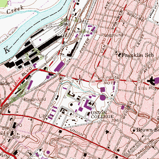 Topographic Map of Fero House, NY