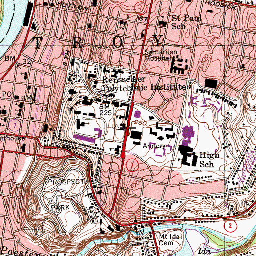 Topographic Map of Gallagher Health Center, NY