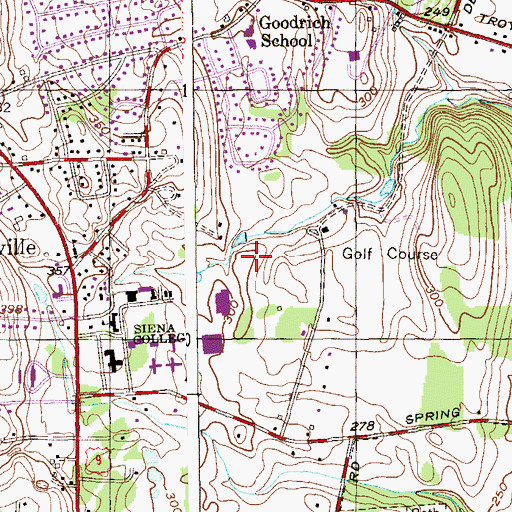 Topographic Map of Clare Center, NY